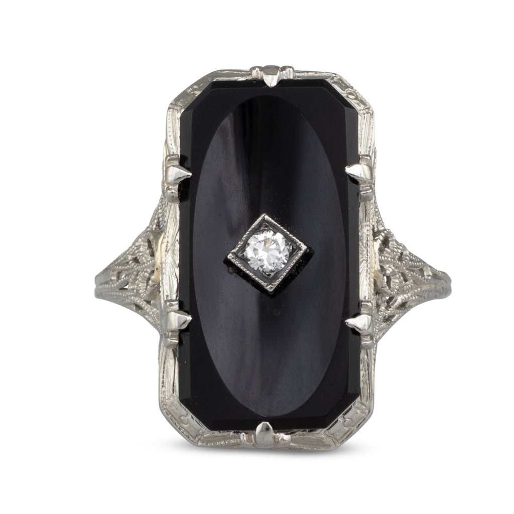Antique Onyx Ring