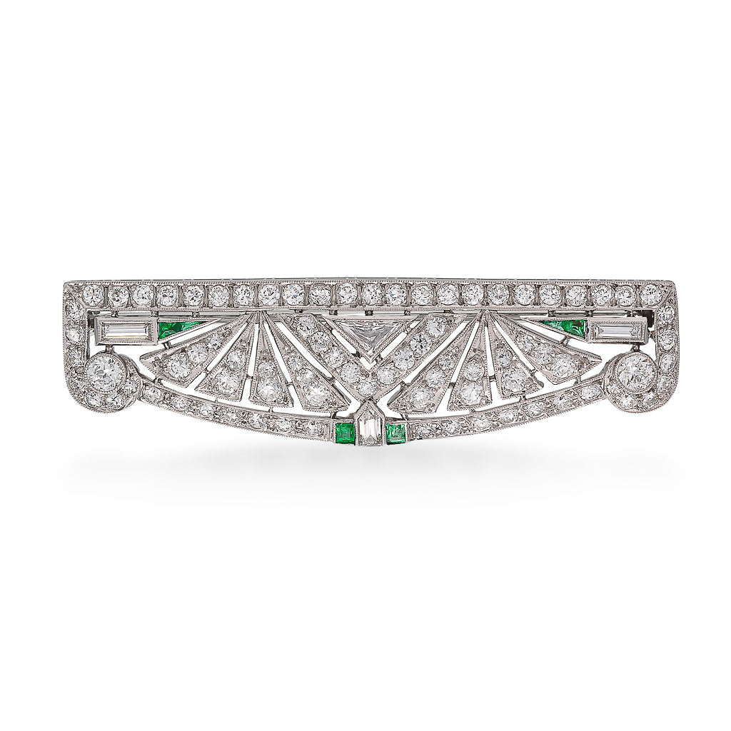 Art Deco Diamond Brooch