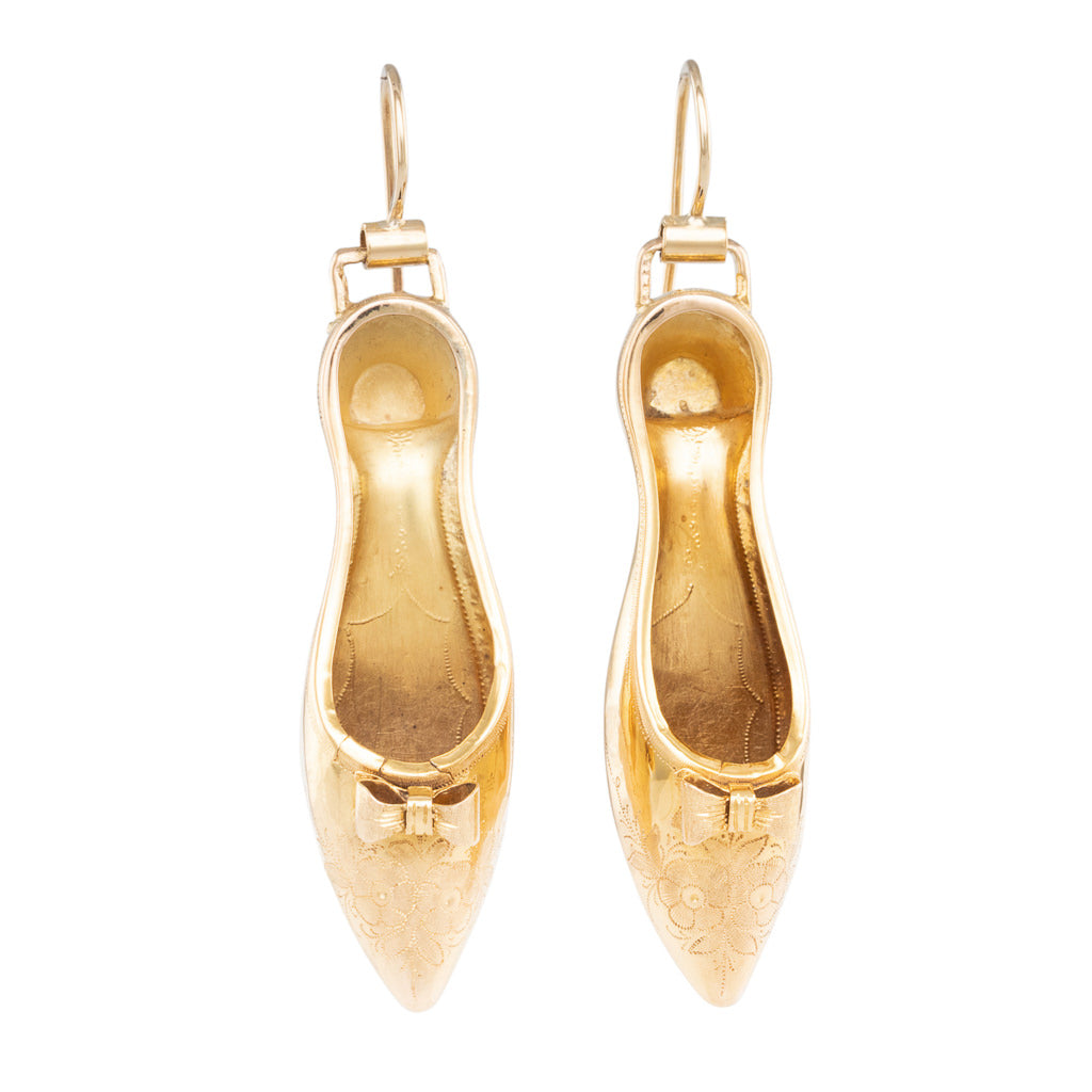Golden Slipper Earrings