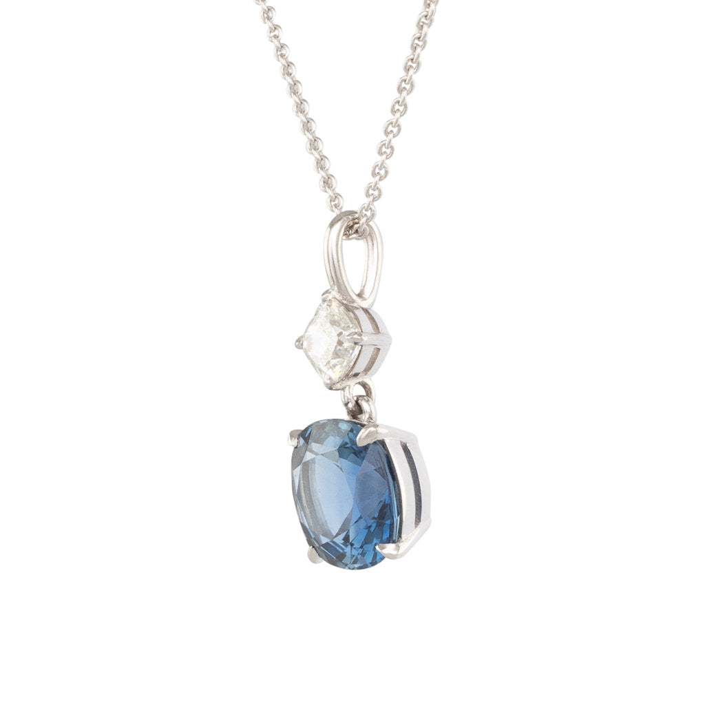 Unheated Sapphire Pendant