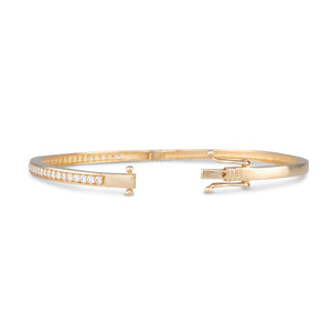 Yellow Gold Diamond Bangle