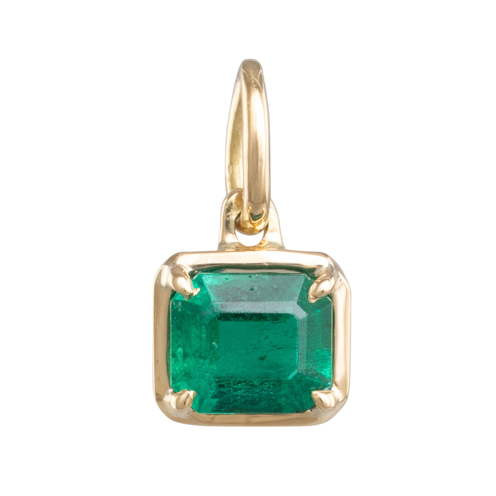Yellow Gold Emerald Pendant