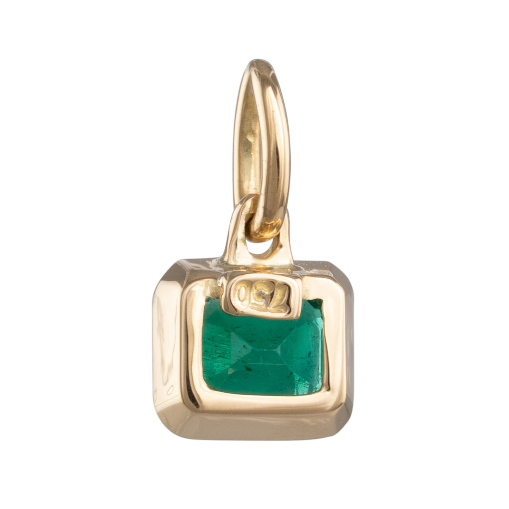 Yellow Gold Emerald Pendant