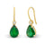 Emerald and Diamond Drop Earrings