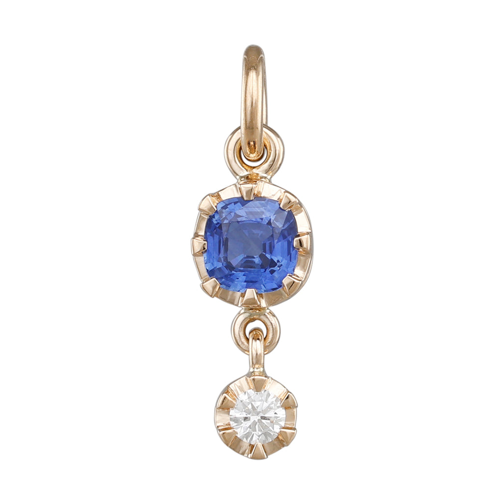 Sapphire and Diamond Pendant