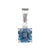 Aquamarine & Diamond Pendant
