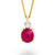 Burmese Ruby and Diamond Pendant