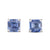 Square Sapphire Studs
