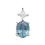 Unheated Sapphire & Diamond Pendant