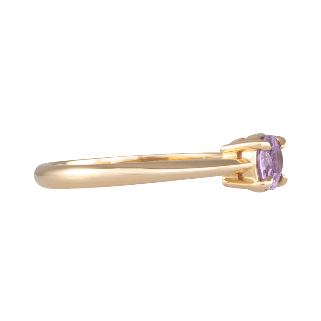 Oval Purple Sapphire Ring