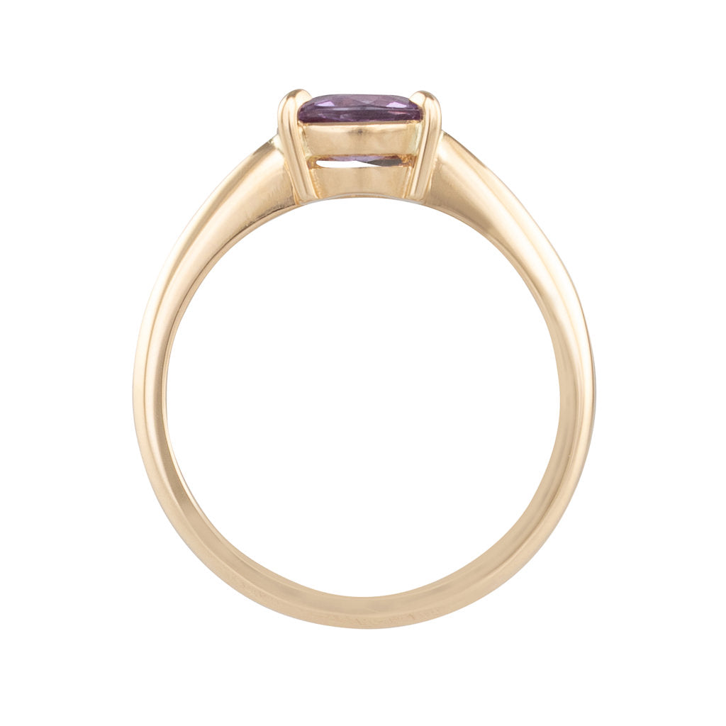 Oval Purple Sapphire Ring