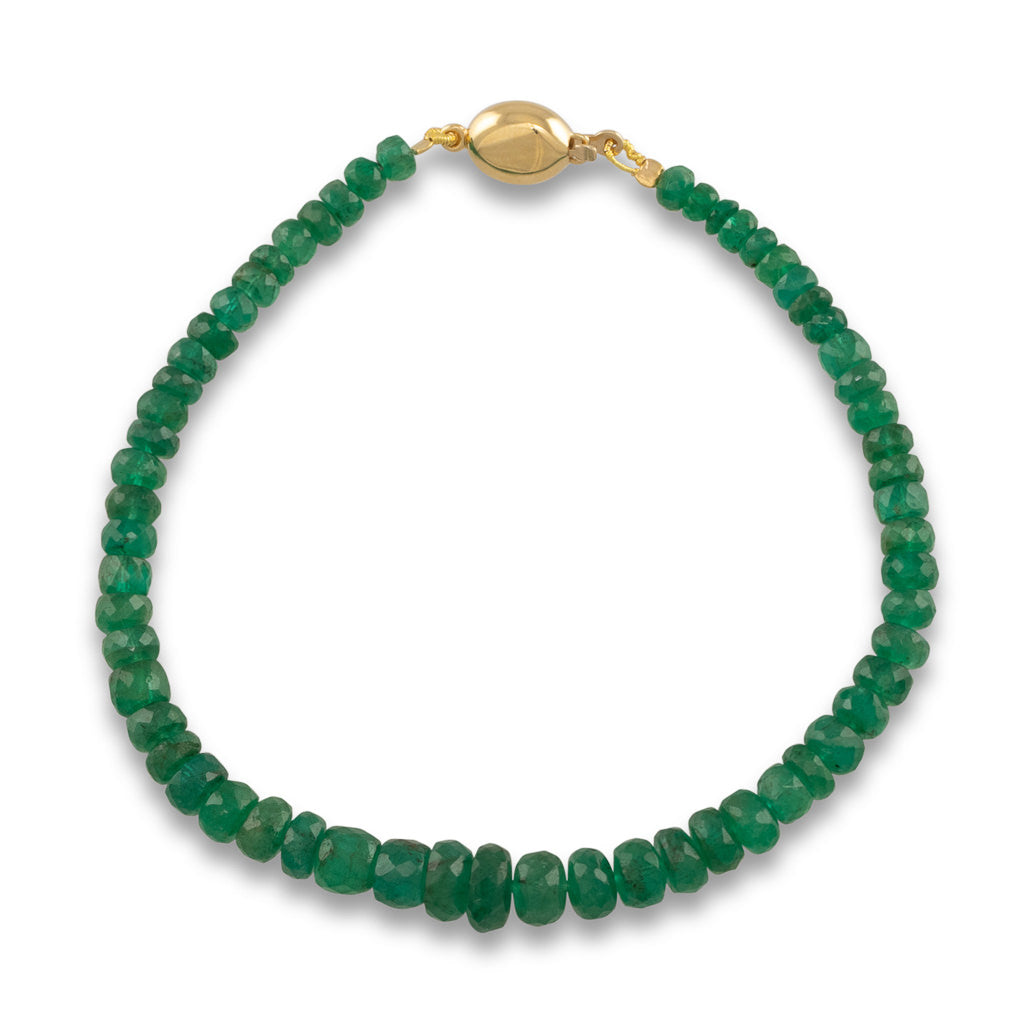 Faceted Emerald Bracelet