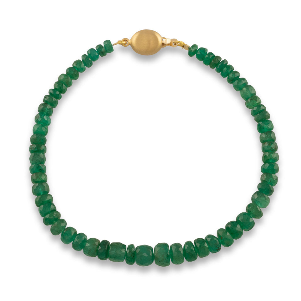 Faceted Emerald Bracelet