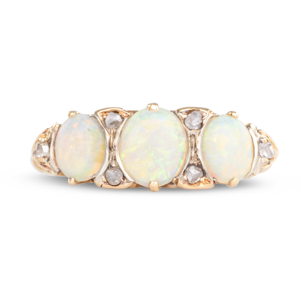 Antique Opal and Diamond Ring