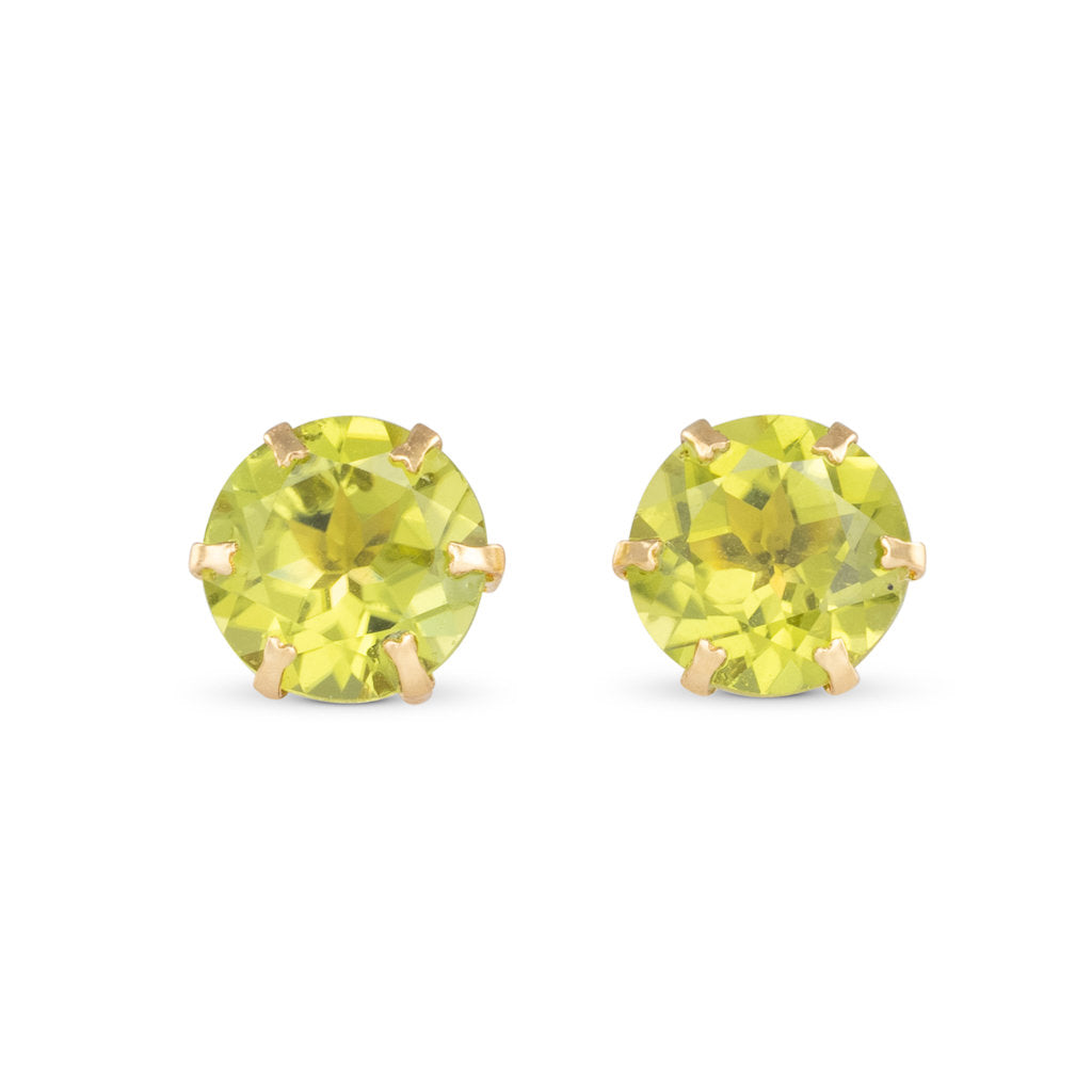 Peridot Stud Earrings