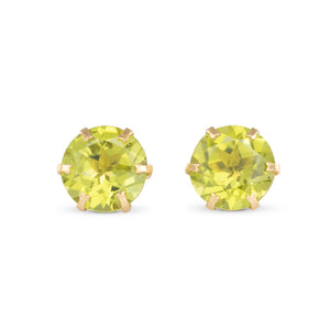 Peridot Stud Earrings