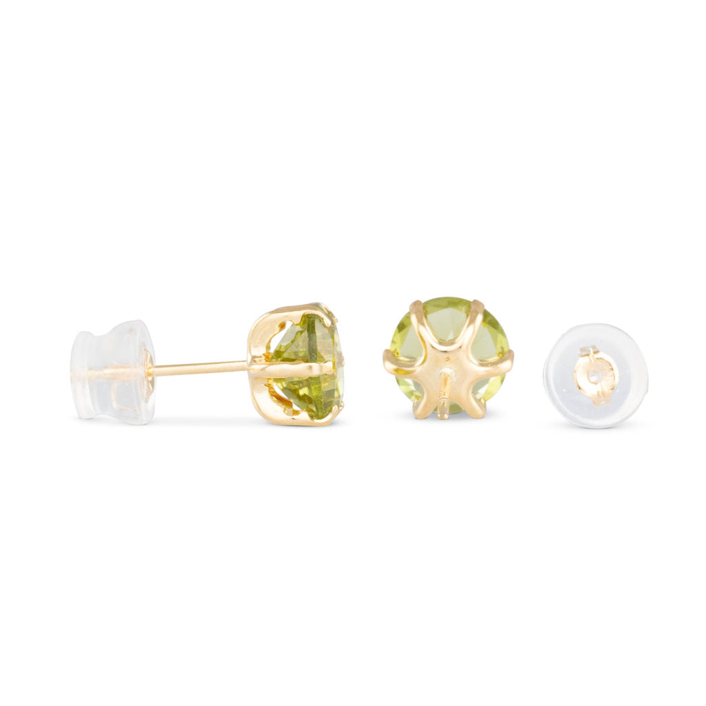 Peridot Stud Earrings