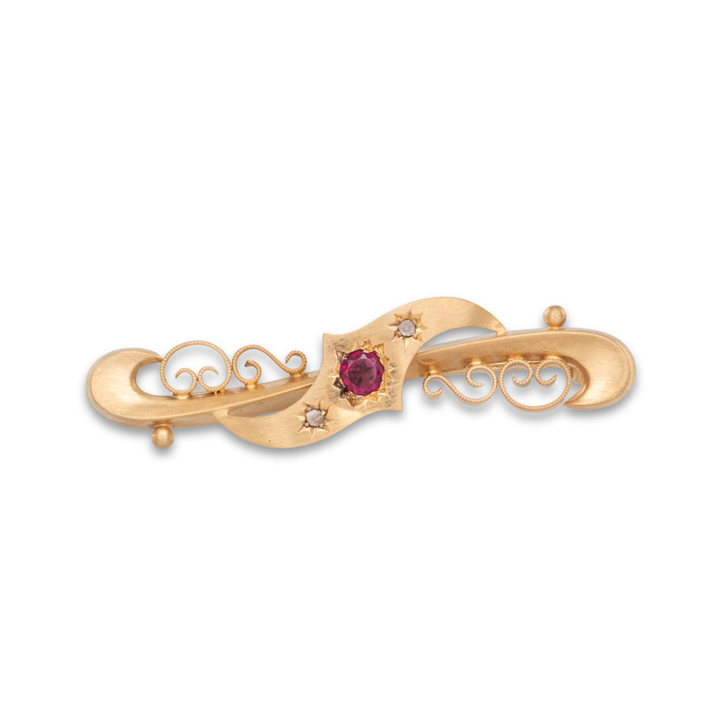 Antique Garnet Brooch