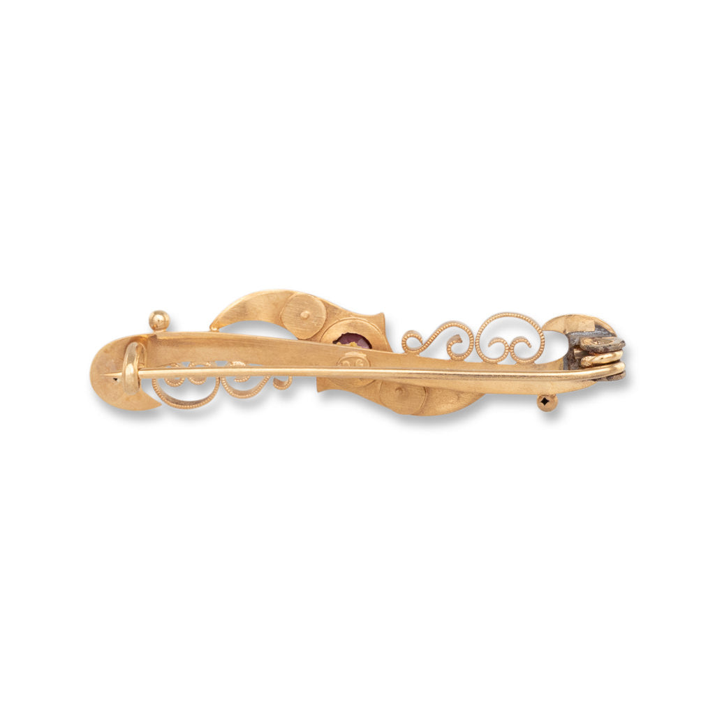 Antique Garnet Brooch