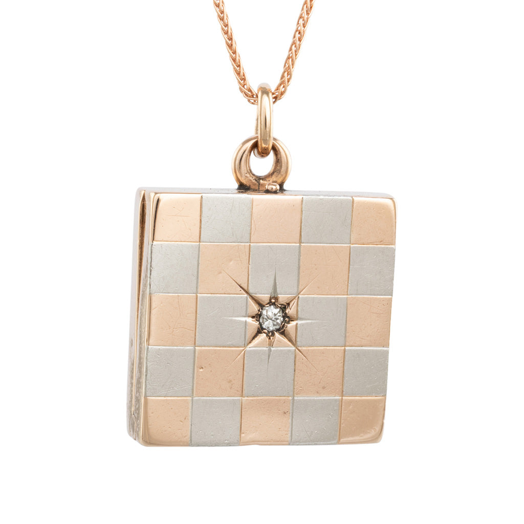 Rose Gold and Platinum Locket