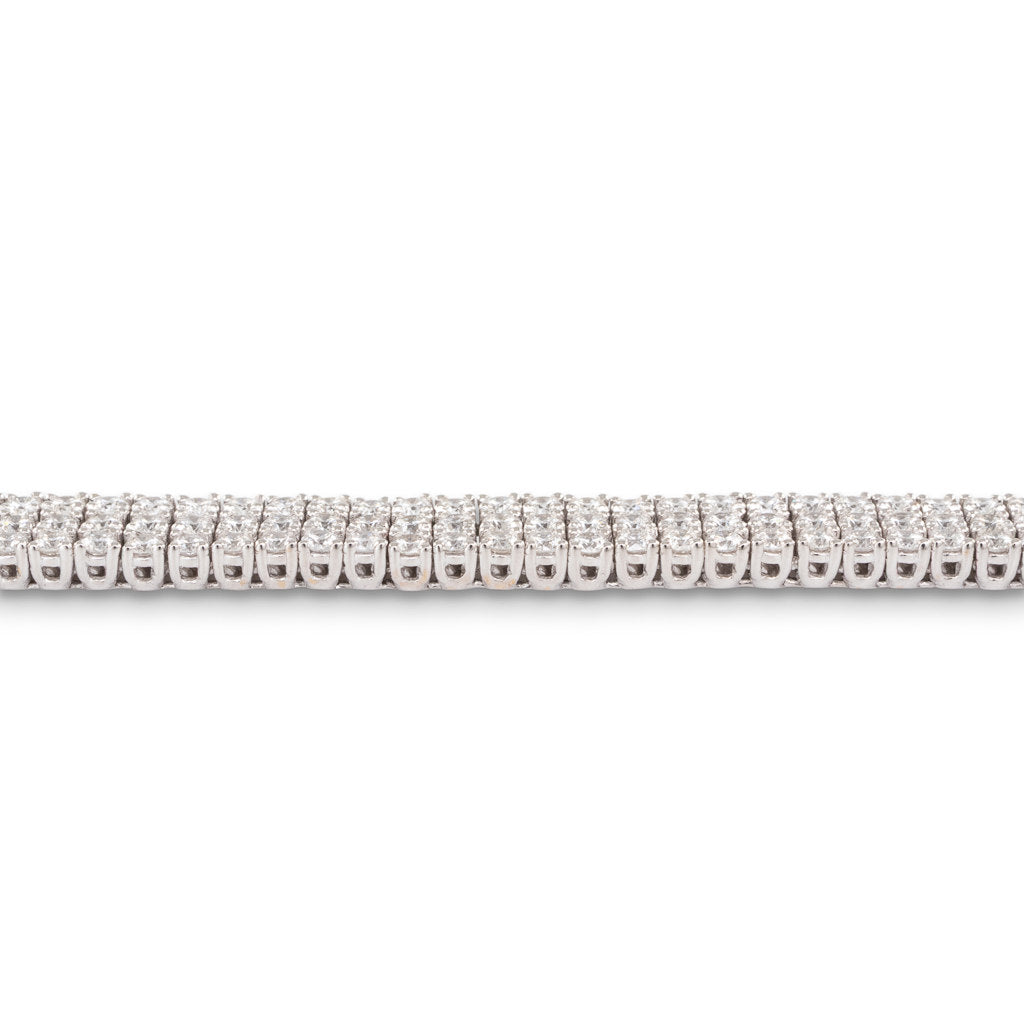 Triple Row Diamond Bracelet