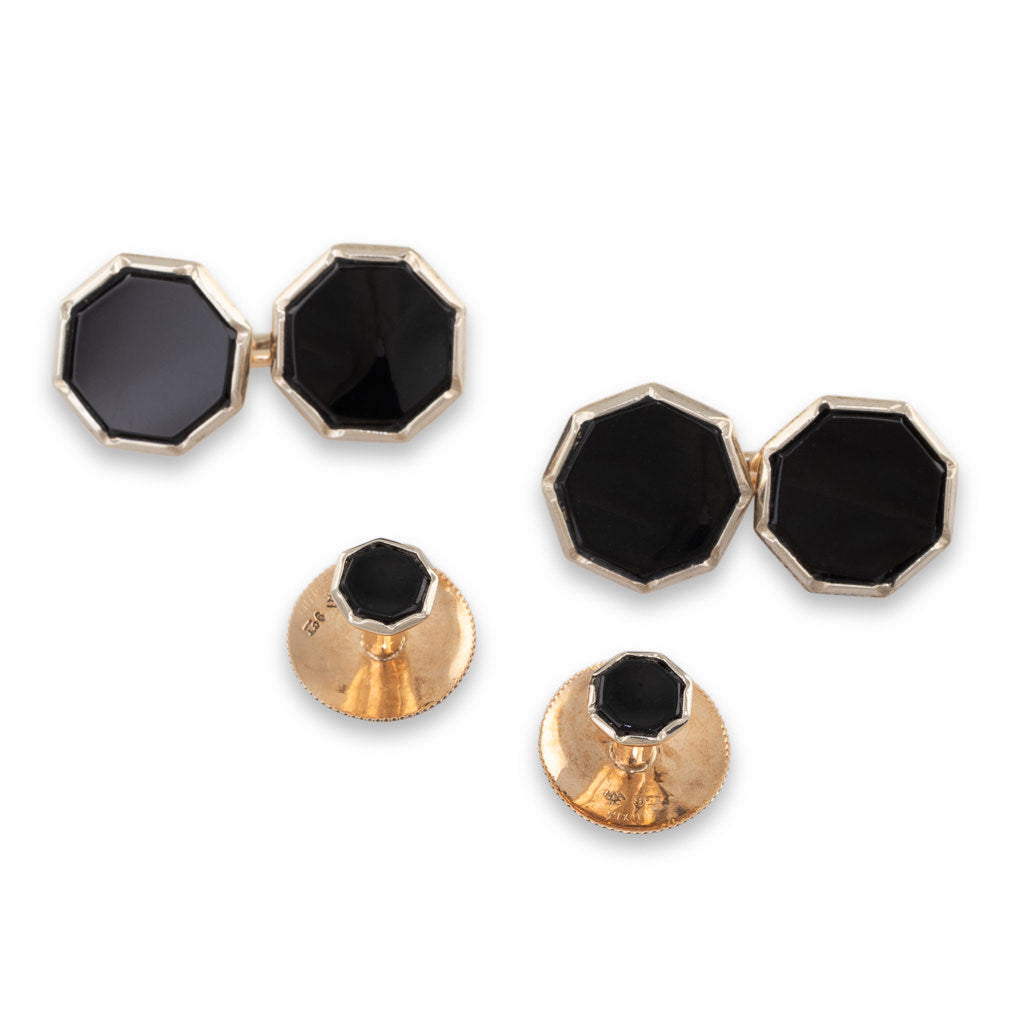 Set of Cufflinks and Shirt Studs
