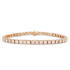 Champagne Tennis Bracelet  6.32ct