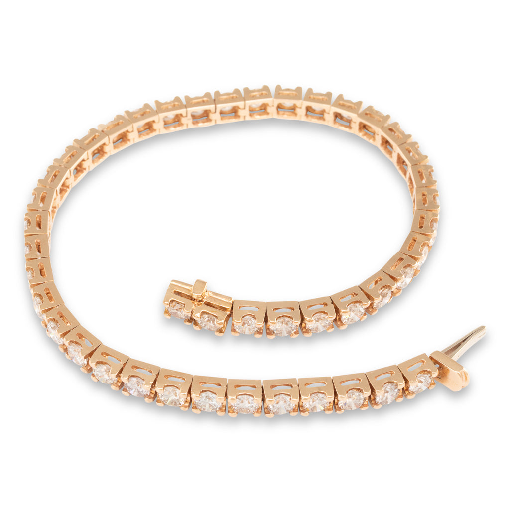 Champagne Tennis Bracelet  6.32ct