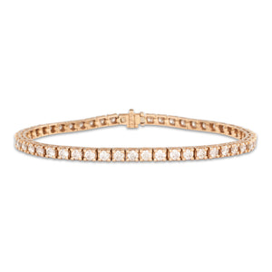 Champagne Tennis Bracelet  4.58ct