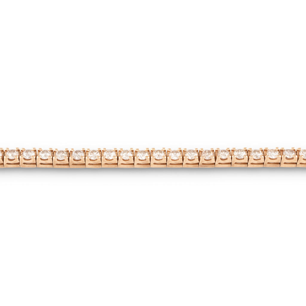 Champagne Tennis Bracelet  4.58ct