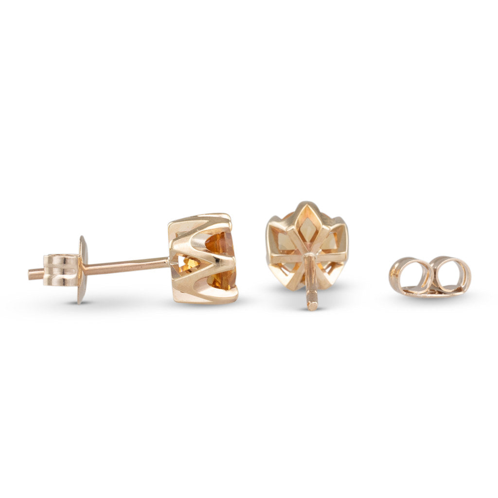 Citrine Stud Earrings
