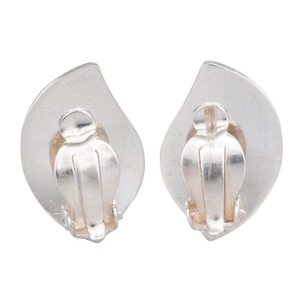 Danish Silver Clip Earrings