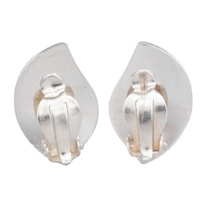 Danish Silver Clip Earrings