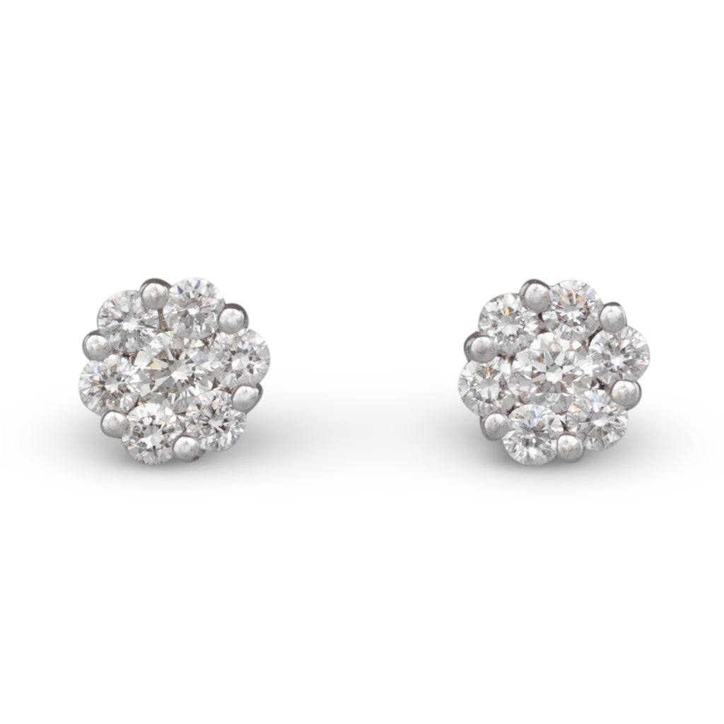 Small Diamond Cluster Studs