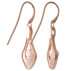 Rose Gold Plated Drop Earrings