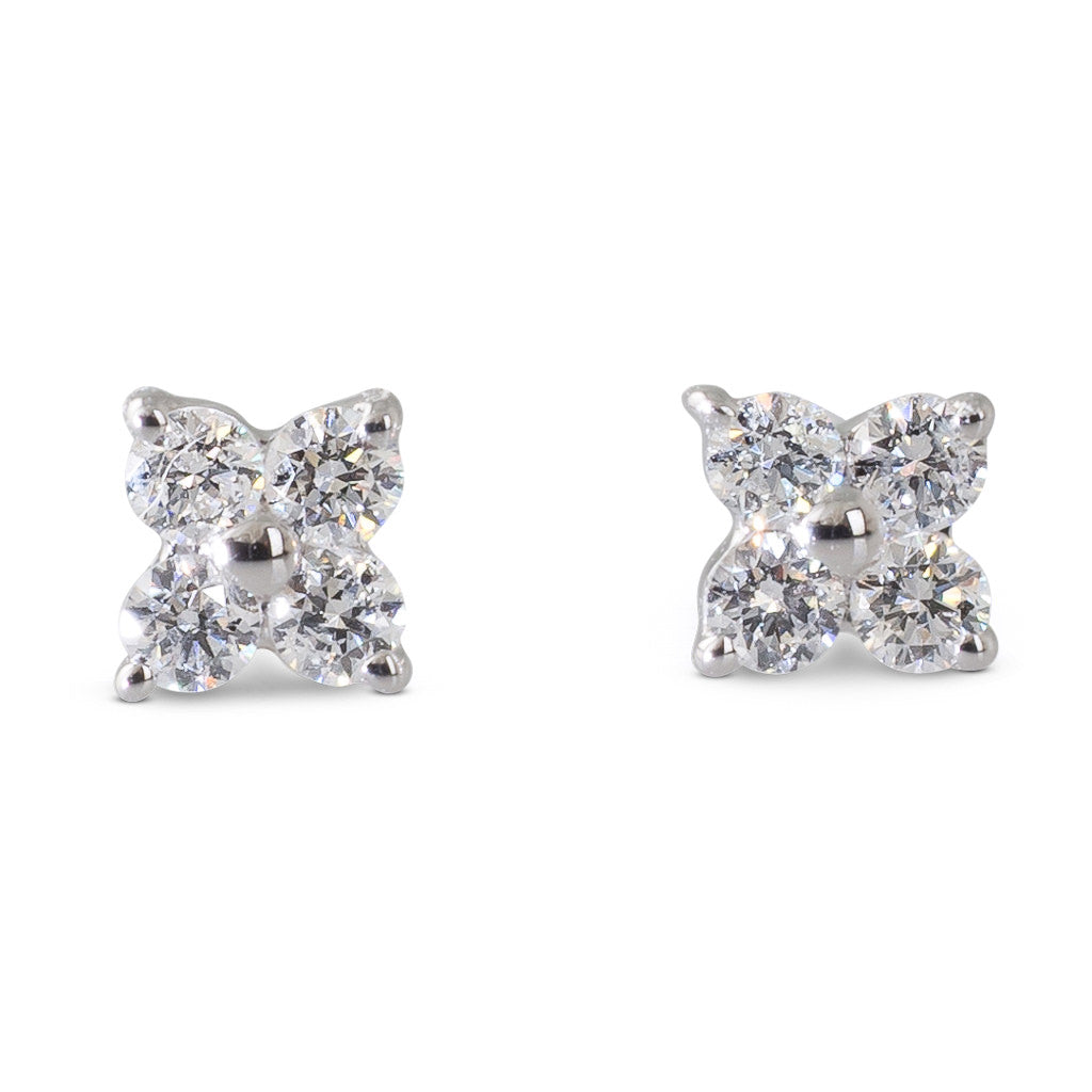 Flower Diamond Studs