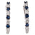 Sapphire and Diamond Hoops