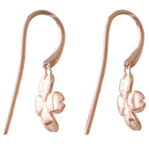 Pink & White Akoya Enamel Earrings