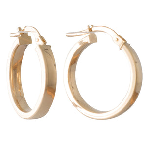 9ct Yellow Gold Hoop Earrings