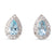 Pear Shape Aquamarine Studs