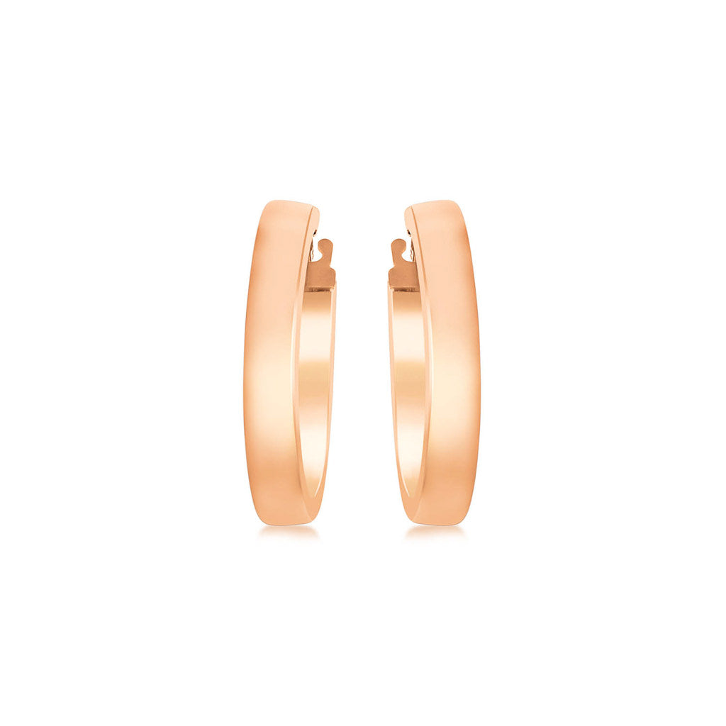 9ct Rose Gold Hoop Earrings