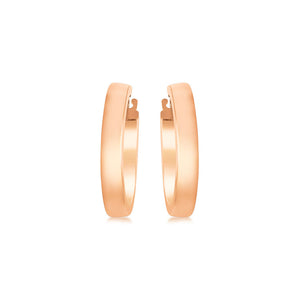 9ct Rose Gold Hoop Earrings
