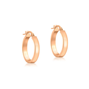 9ct Rose Gold Hoop Earrings