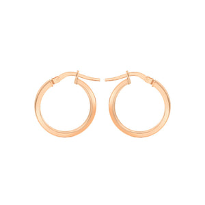 9ct Rose Gold Hoop Earrings