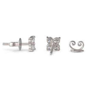 Flower Diamond Studs 0.56ct