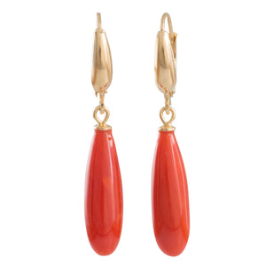 Coral Drop Earrings