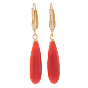 Coral Drop Earrings