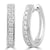 Oval Diamond Hoop Earrings 0.53ct