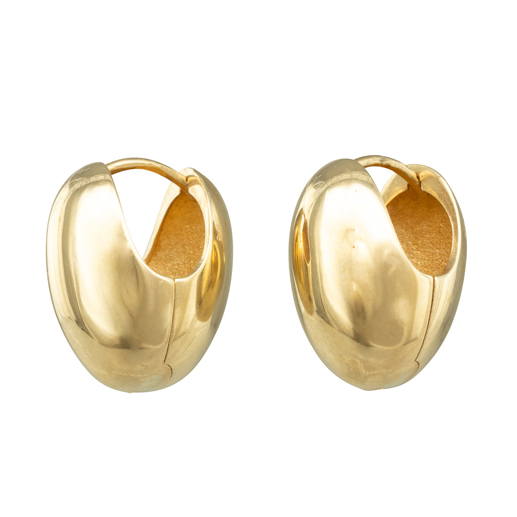 9ct Gold Bulbous Huggies