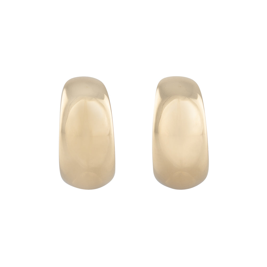 18ct Gold Half Hoop Earrings